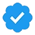 blue check icon