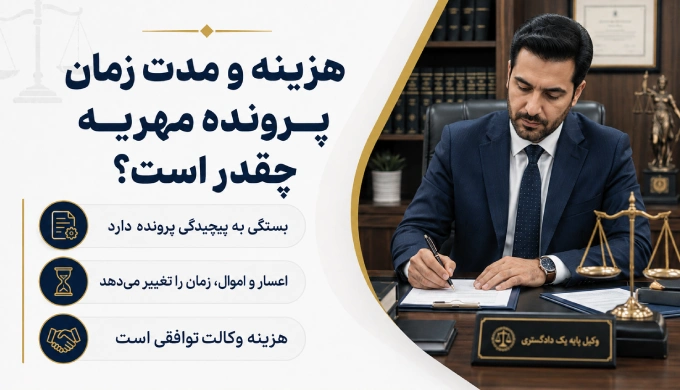 هزینه و مدت زمان پرونده مهریه چقدر است