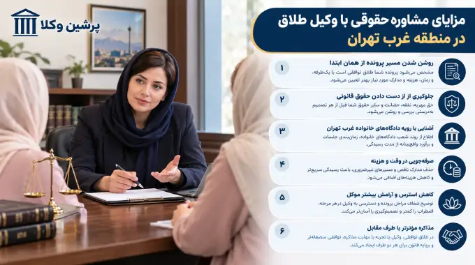 مزایای مشاوره حقوقی با وکیل طلاق در منطقه غرب تهران