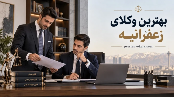 10 تا از بهترین وکیل زعفرانیه ✔️【آپدیت 1405】